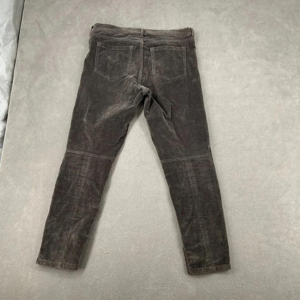 Banana Republic Pants Mens 31 Gray Corduroy Cotton Mid Rise Skinny Leg Ankle Zip
